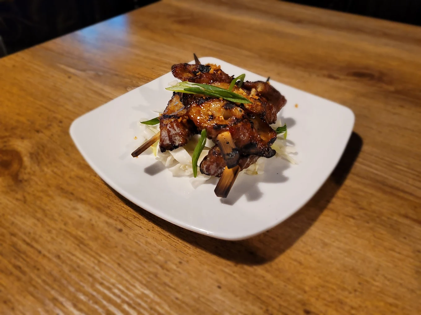 Pancit Bihon with Bagnet at Jeepney Winnipeg — vermicelli stir-fry noodles
